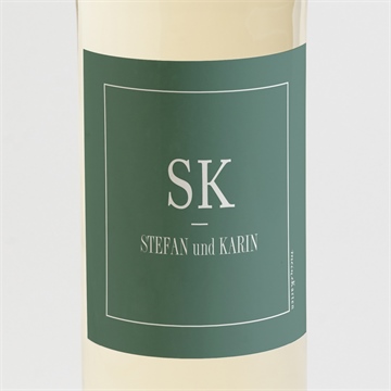 Flaschenetikett Hochzeit polaroid der liebe