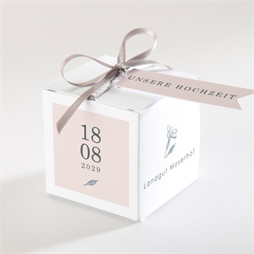 Geschenkbox Hochzeit blumenkranz
