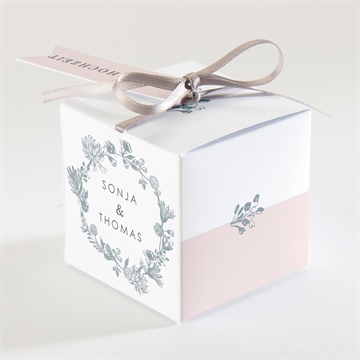 Geschenkbox Hochzeit blumenkranz - Vue 2