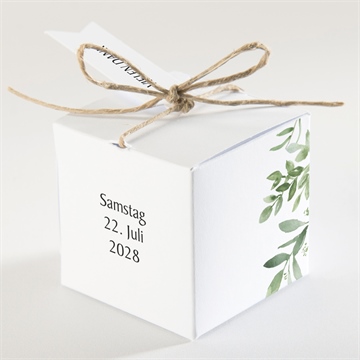 Geschenkbox Hochzeit zierliches laub - Vue 2