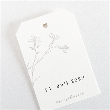 Geschenkanhänger Hochzeit einfach geschmückt - Vue 3