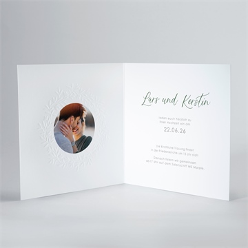 Hochzeitseinladung liebe in relief - Vue 3