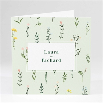 Hochzeitseinladung frühlingsblumen