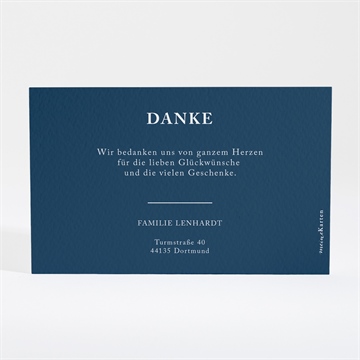 Dankeskarte Geburt initial gold - Vue 4