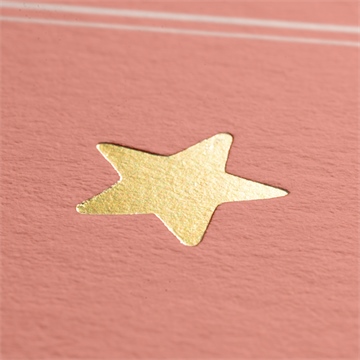 Dankeskarte Geburt vergoldeter initial - Vue 2