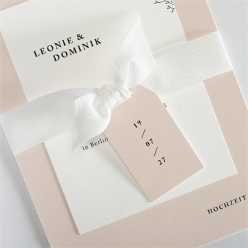 Hochzeitseinladung zartes trio - Vue 2