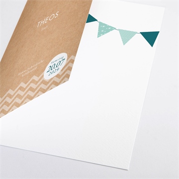 Kirchenheft Taufe blaue girlande - Vue 2