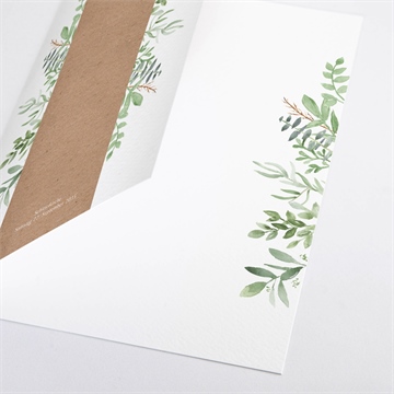 Kirchenheft Taufe kraftpapier und pflanzenmotiv - Vue 2