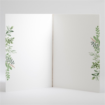 Kirchenheft Taufe kraftpapier und pflanzenmotiv - Vue 3