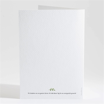 Kirchenheft Taufe kraftpapier und pflanzenmotiv - Vue 4