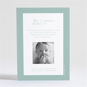 Einladung Taufe silbertaube - Vue 3