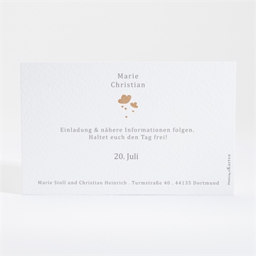 Save the Date Karte windröschen - Vue 2