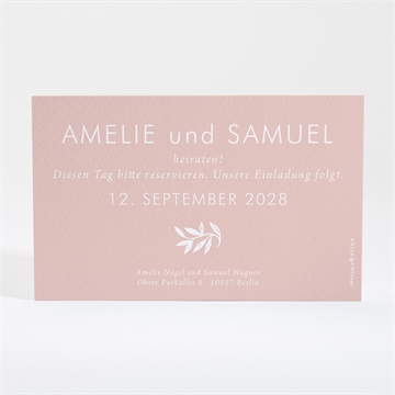 Save the Date Karte liebestaube - Vue 2