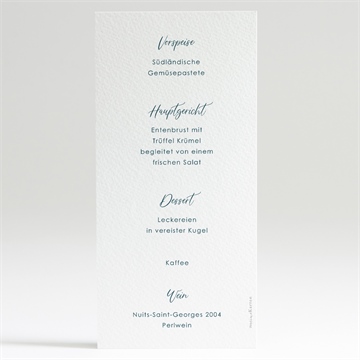 Menükarte Hochzeit love is all - Vue 2