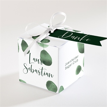 Geschenkbox Hochzeit eukalyptus