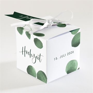 Geschenkbox Hochzeit eukalyptus - Vue 2