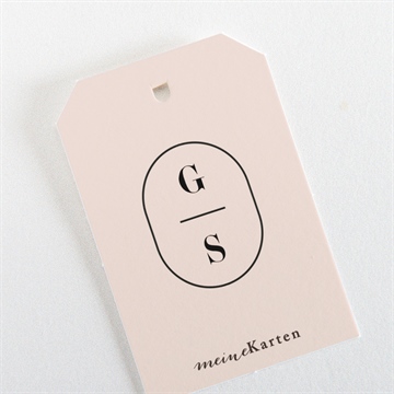 Geschenkanhänger Hochzeit terrakotta - Vue 3