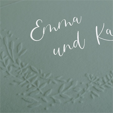 Hochzeitseinladung poetisch & elegant - prägung - Vue 2