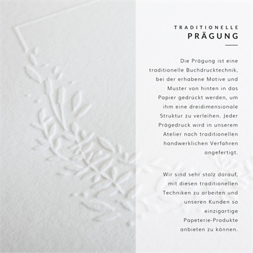 Hochzeitseinladung poetisch & elegant - prägung - vue 5