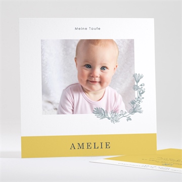 Einladung Taufe fröhliches porträt