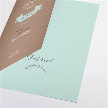 Kirchenheft Taufe pictos rund und kraft in blau - Vue 2