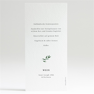 Menükarte Taufe naturbezogen - Vue 2