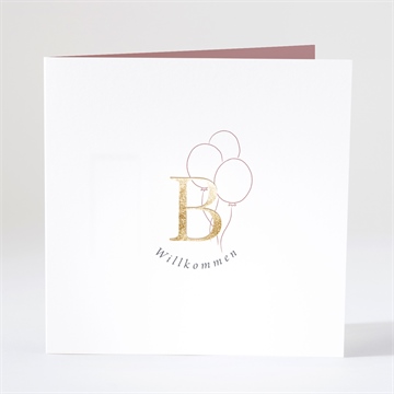 Geburtskarte luftballons