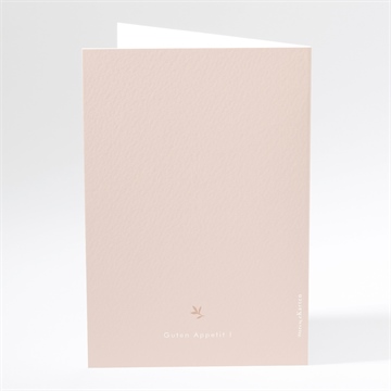 Menükarte Taufe taube und blumenkranz - Dos du menu