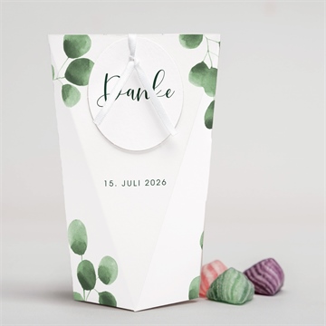 Geschenkbox Hochzeit eukalyptus - schachtel