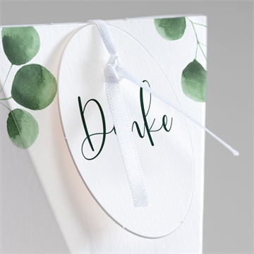 Geschenkbox Hochzeit eukalyptus - schachtel - Vue 2