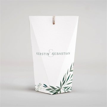 Geschenkbox Hochzeit olivenzweig - schachtel - Vue 4