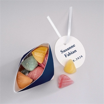 Geschenkbox Hochzeit schick in blau - schachtel - Vue 3