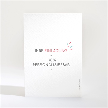 Einladung Taufe blanco - 9,5x13,8cm (n211250) - Vue 2