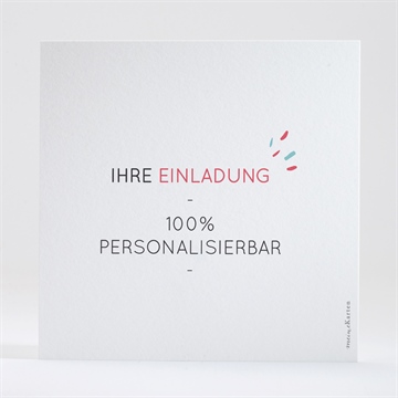 Einladung Taufe blanco - 13,5x13,5cm (n35162) - vue 4