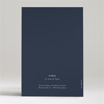 Hochzeitseinladung nachtblumen - Vue 2