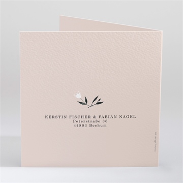 Hochzeitseinladung in pink und weiß - Vue 3