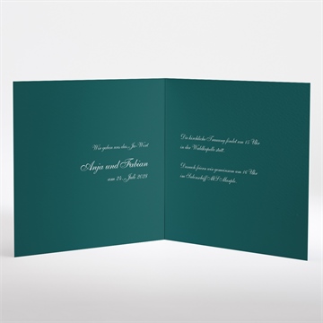 Hochzeitseinladung klassisches monogramm - Vue 2