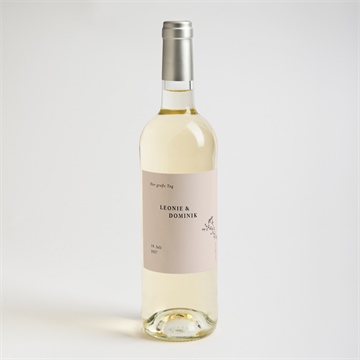 Flaschenetikett Hochzeit zartes trio - Vue 2