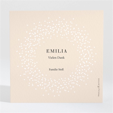 Dankeskarte Geburt sanfte konstellation
