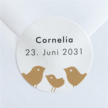 Sticker Geburt kleines nest