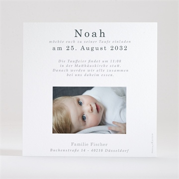 Einladung Taufe fisch - Dos du faire-part
