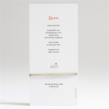 Menükarte Hochzeit frühlingsdüfte - Vue 2
