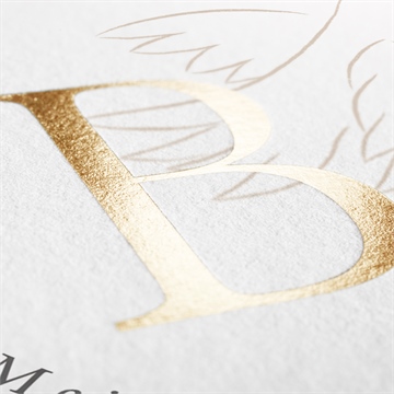 Einladung Konfirmation goldbuchstabe - Vue 2