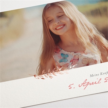 Einladung Konfirmation kupferblätter - vue 3