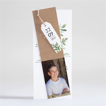 Einladung Konfirmation kraftpapier