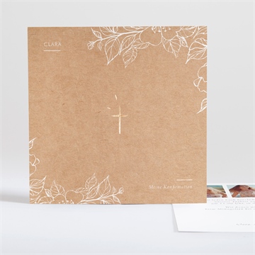 Einladung Konfirmation weiße malerei