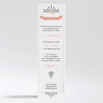 Einladung Konfirmation fotoautomat rosa - Vue 2