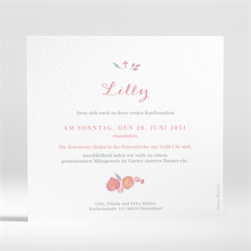 Einladung Konfirmation verziertes foto - Vue 2