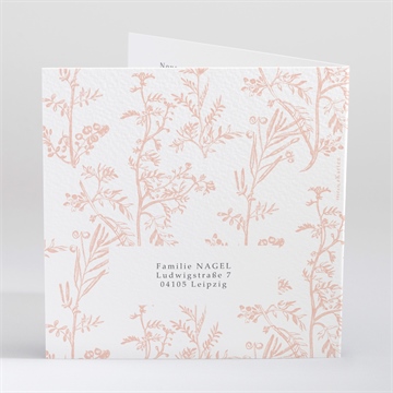 Einladung Konfirmation zarte pflanzenmalerei - Vue 4