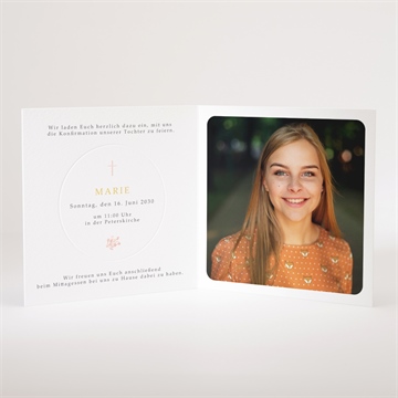 Einladung Konfirmation zarte pflanzenmalerei - vue 3